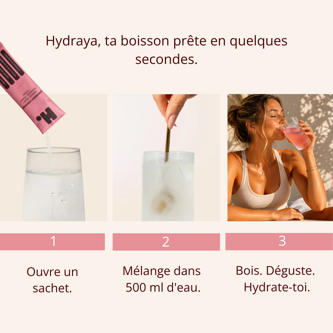 Électrolytes en poudre + Vitamines B