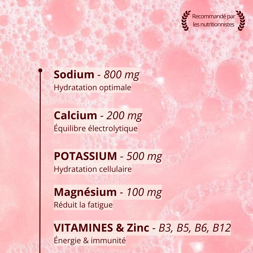 Électrolytes en poudre + Vitamines B